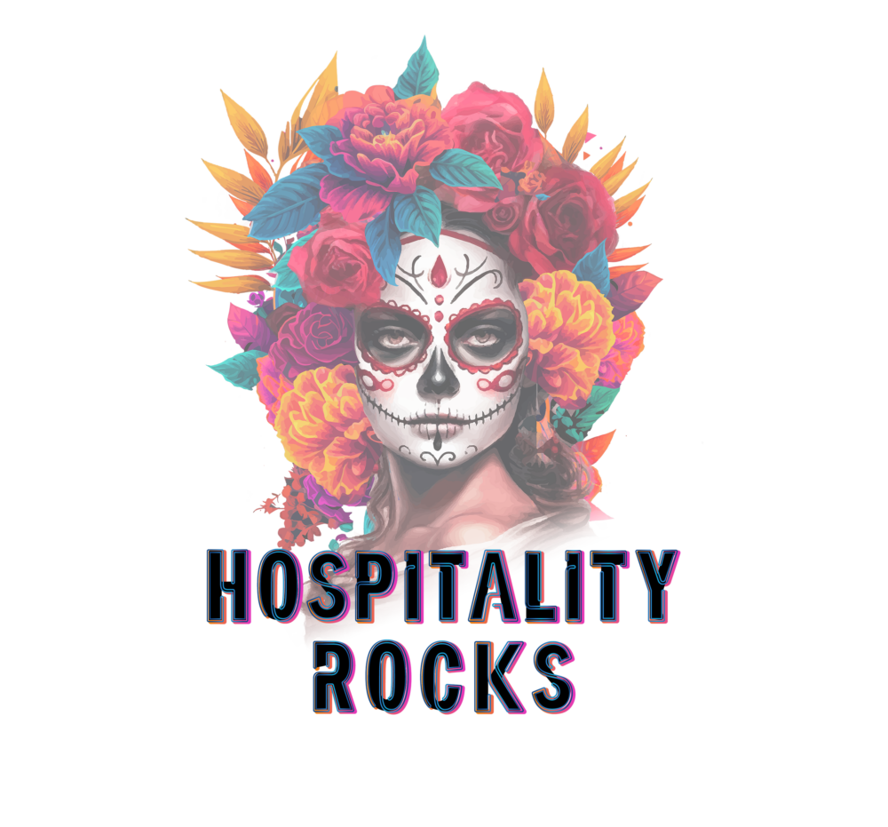 Woman Mask Logo Hospitality Rocks